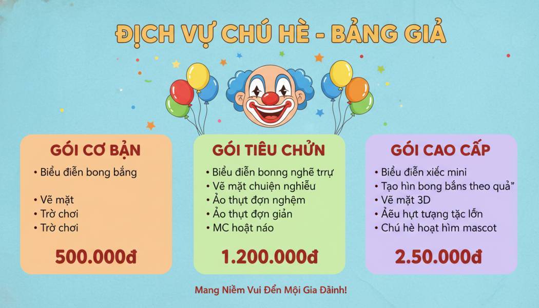 Dịch Vụ Chú Hề Thổi Bóng Tại Quận 10 .Ảnh 2